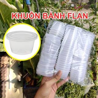 50 hũ nhựa làm bánh plan ,rau câu 50ml kèm nắp