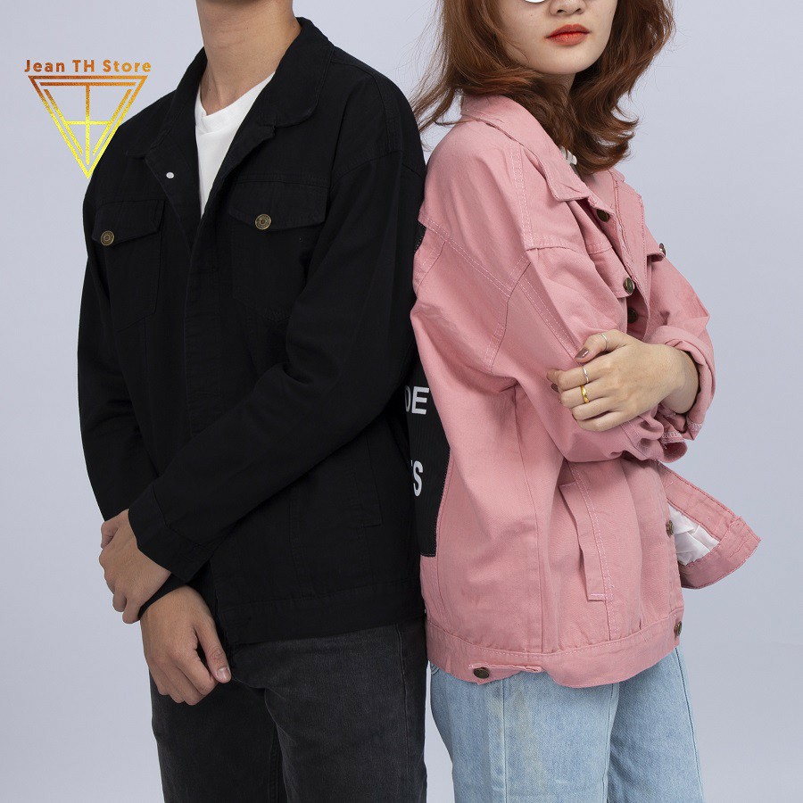 Áo Khoác Kaki Nam Nữ In Chữ (6 Màu) Form Rộng Hàn Quốc From New | BigBuy360 - bigbuy360.vn