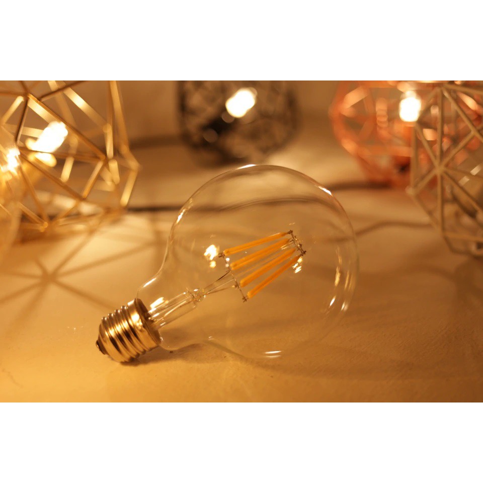 Bóng Đèn Led Vintage Edison G80 Nhiều Màu - Bóng Đèn Tròn Cổ Điển Nhiều Mẫu Trang Trí Đẹp Ánh Sáng Vàng Hoặc Trắng