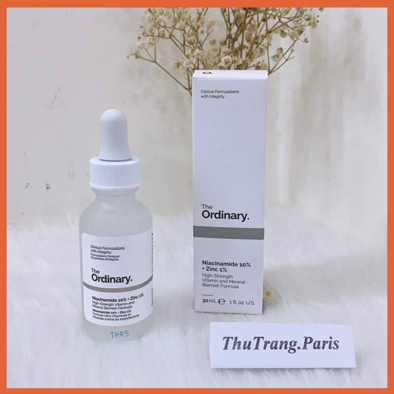 Serum The Ordinary Niacinamide 10% + Zinc 1% – Serum Chống Viêm, Giảm Kích Ứng Dành Cho Da Mụn