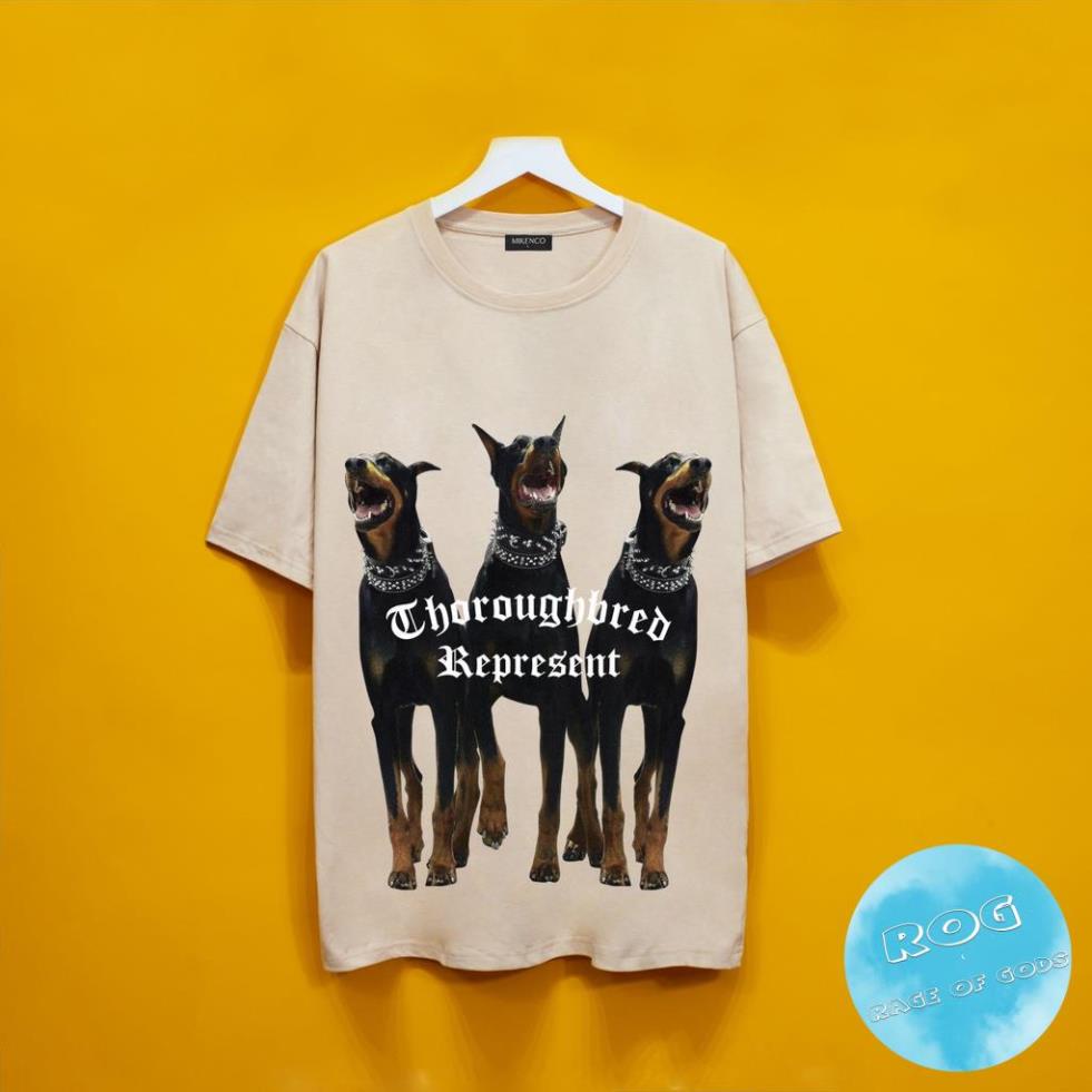 Áo thun tay lỡ MIKENCO 3 Dog Streetwears SG , Áo thun unisex nam nữ from rộng oversize chất liệu cotton
