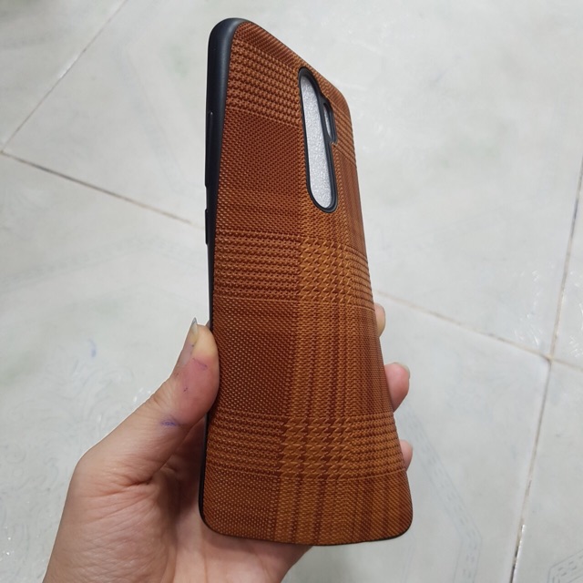 Ốp Xiaomi Redmi Note 8pro dẻo kiểu giả vải thời trang
