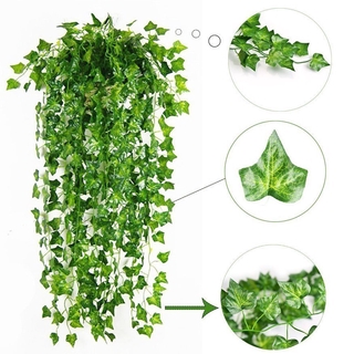 Set 80 Dây Lá Xanh Nhân Tạo Dùng Để Trang Trí