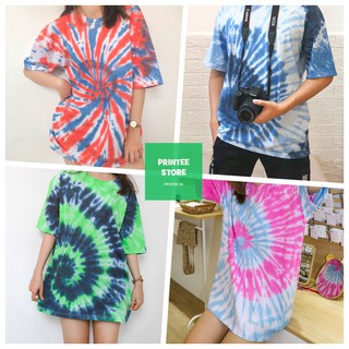 Áo Thun Tie-Dye Tay Lỡ Họa Tiết Loang Xoắn Ốc HOT Hè 2020 - Style Unisex Cho Cả Nam và Nữ - Thời Trang Hè Printee