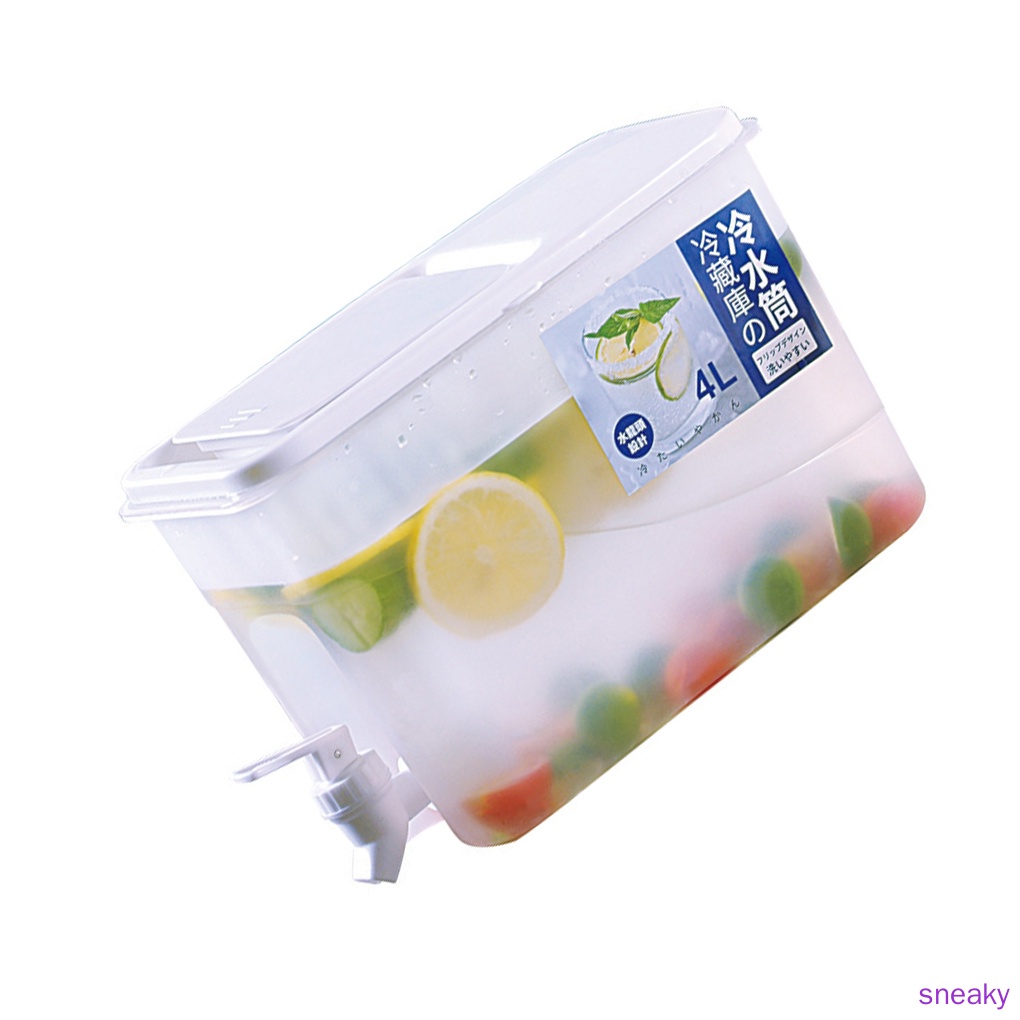 Thùng Đựng Nước Ép 4l Có Vòi Tiện Dụng Cho Tủ Lạnh