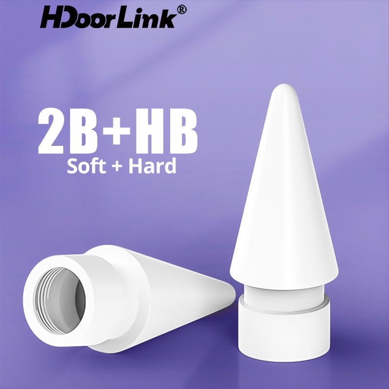 Đầu bút chì thay thế ngòi cứng HdoorLink 2B/ HB mềm thích hợp cho A-pple Pencil 1st 2nd Generation