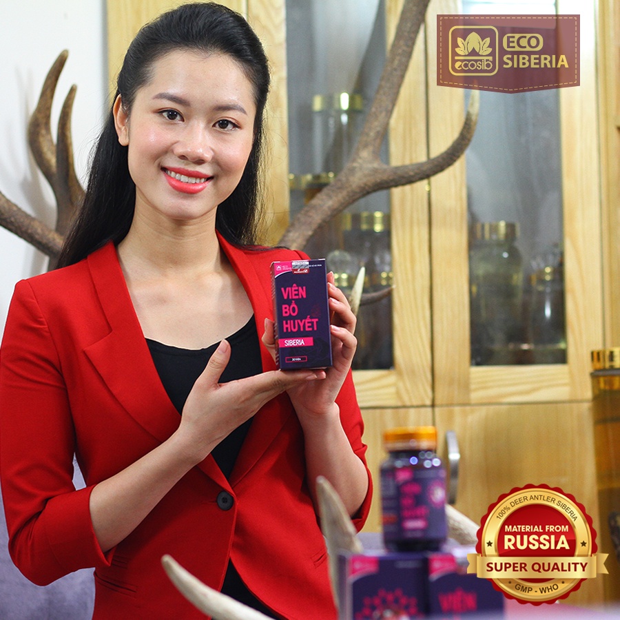 VIÊN BỔ HUYẾT SIBERIA - Giúp bổ huyết, An thai, Tăng và ôn định nội tiết nữ, Chống lão hóa