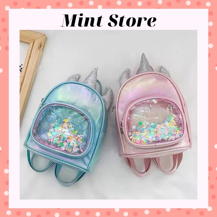 Balo Mini Unicorn Kim Tuyến Dễ Thương Cho Bé