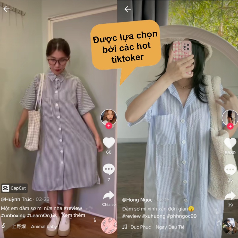 Đầm sơ mi dáng dài FM STYLE suông tay ngắn chất vải mềm mát phong cách ulzzang Hàn Quốc 220314001 | BigBuy360 - bigbuy360.vn