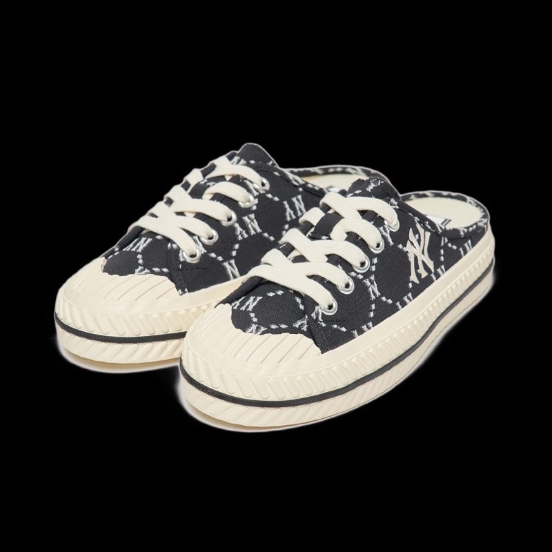 Giày thể thao Sneaker MLB MULE Dia Monogram màu Đen