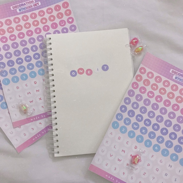 STICKER TRANG TRÍ CHỮ CÁI, SỐ TRÒN | Decoration Sticker