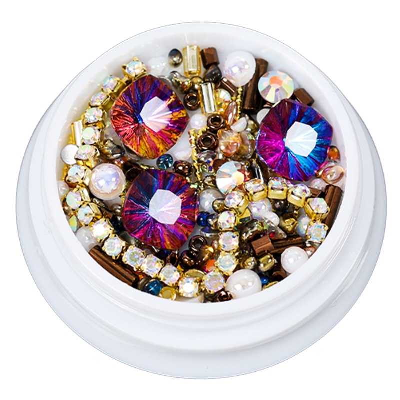 Bộ Phụ Kiện Trang Trí Móng Tay Hình Hoa Đính Ngọc Trai Xinh Xắn