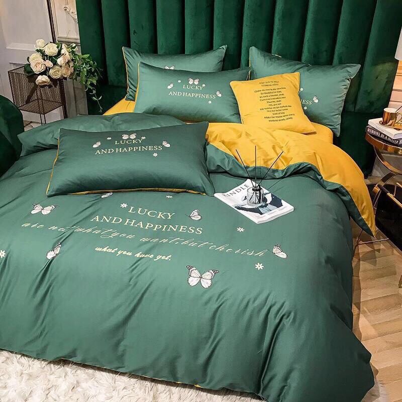 bộ chăn ga gối cotton hoạt tính thấm hút mồ hôi