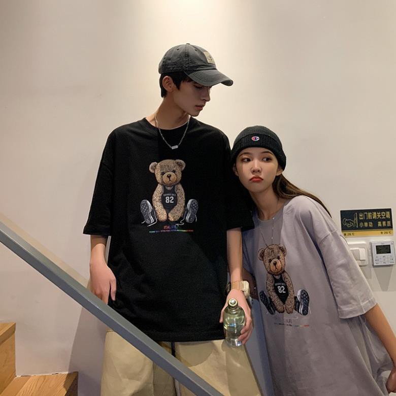 Áo Thun Thời Trang Unisex , Áo Thun Nam Nữ Hình Gấu 82 Đáng Yêu LH30 .. | BigBuy360 - bigbuy360.vn