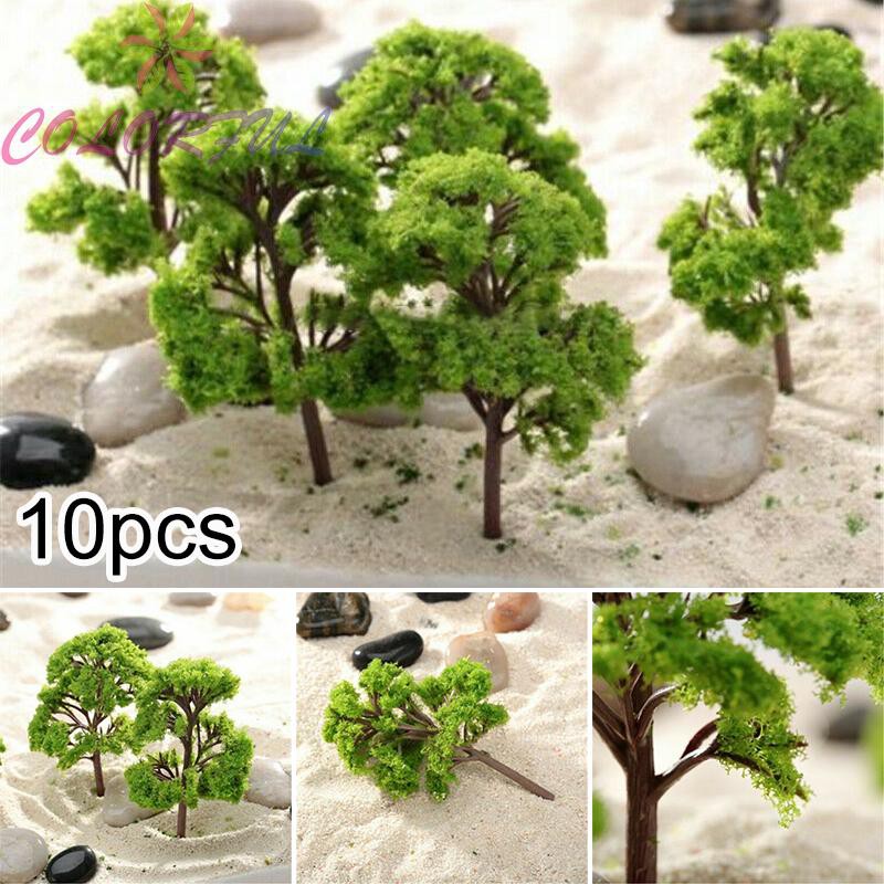 Set 10 mô hình cây giả trang trí