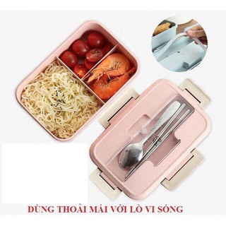 Hộp cơm lúa mạch 3 ngăn