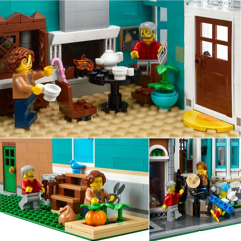 Đồ chơi Lắp ghép Mô hình  Nhà Sách Theo Kiểu Châu âu JJ001 Book Shop