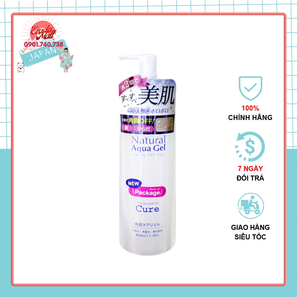 Tẩy tế bào chết Cure Natural Aqua Gel 100- 250ml Nhật Bản