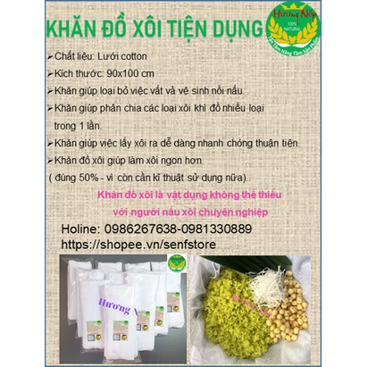 Khăn đồ xôi ngon / vải hấp xôi / lưới đồ xôi /hấp đỗ chống dính ( Theo sét )