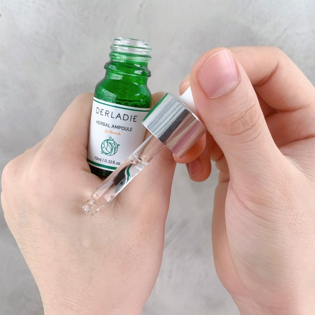 Siêu tinh chất tràm trà giảm mụn Derladie Herbal Blemish Ampoule