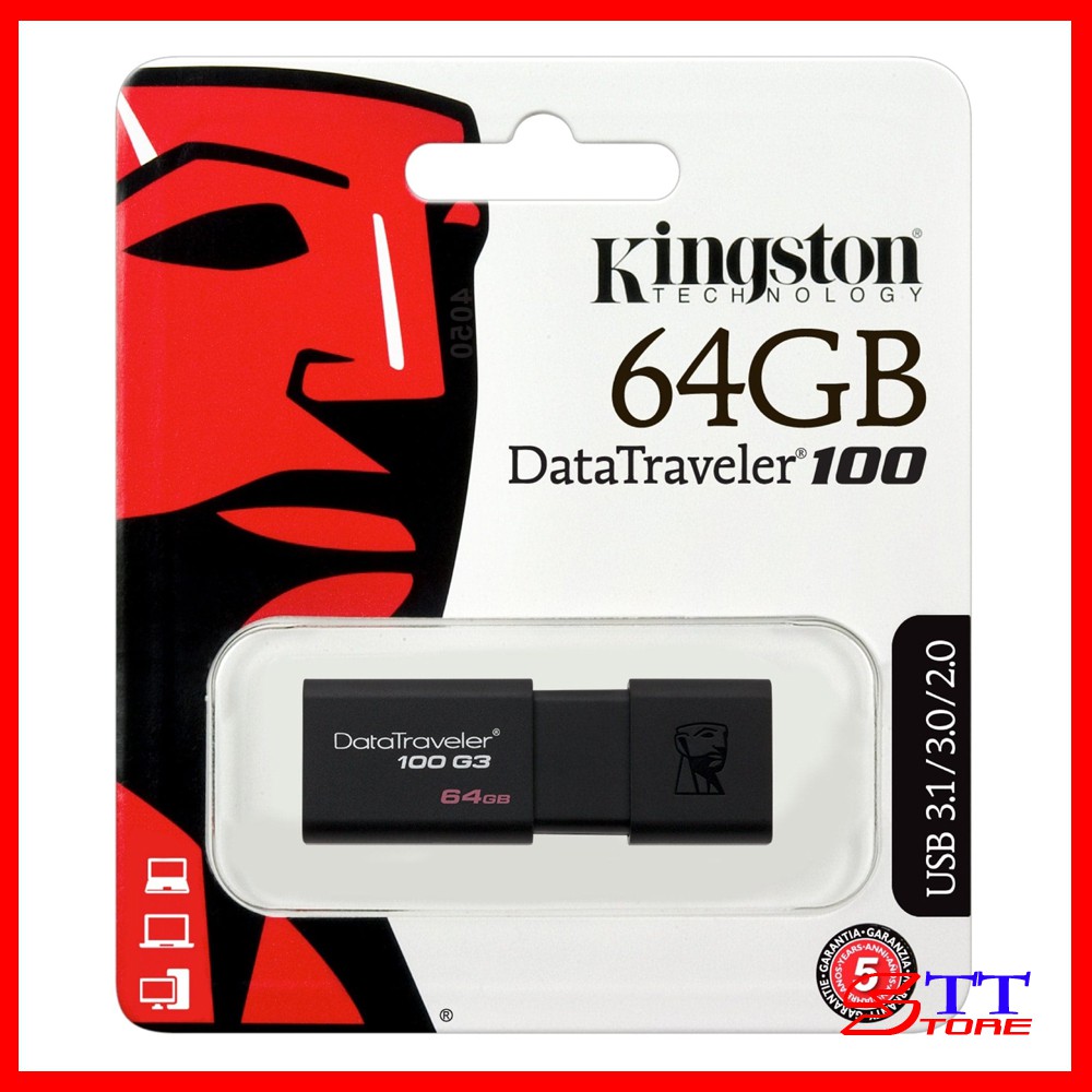 USB Kingston DT100G3 64GB - Hàng Chính Hãng