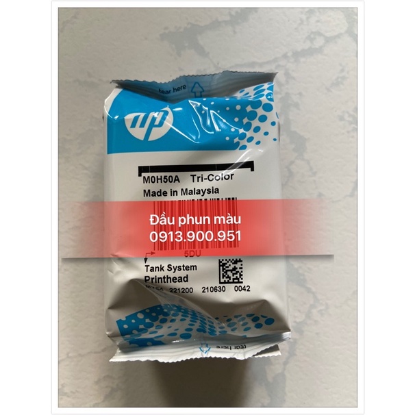 Đầu in phun màu HP GT52/53 M0H50AA - hàng chính hãng - Dùng cho máy Hp DeskJet 5800 / 5810 / 5810 Hp Tank 115/ 315 / 415