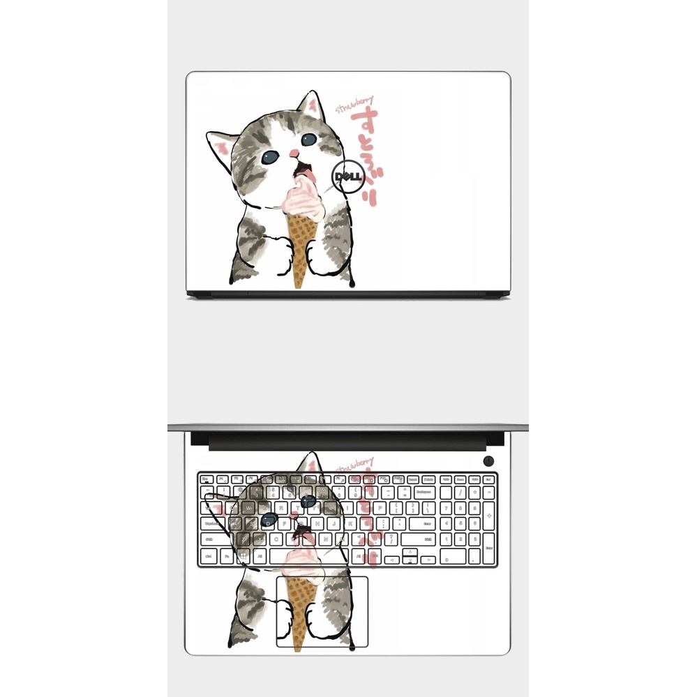 [MÈO CUTE 2] Skin dán Laptop in hình Mèo cute. Đủ các dòng máy: Asus. Acer, Dell, HP,... In hình theo yêu cầu