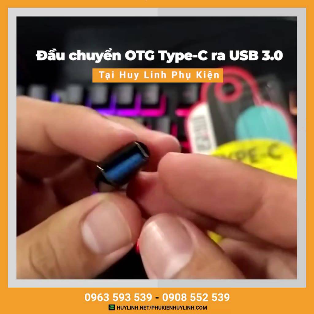 Đầu chuyển USB 3.0 ra Type C - OTG Sang USB 3.0 để kết nối chuột bàn phím, tay cầm | BigBuy360 - bigbuy360.vn