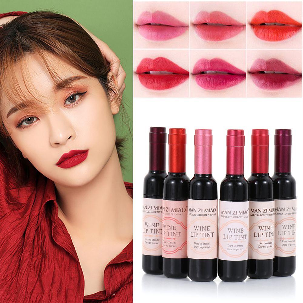XIANTIN Chai Rượu Vang Thiết Kế Sang Trọng Cao Cấp ​Son Môi Dưỡng Ẩm Chống Thấm Nước Màu Mờ Thời Trang