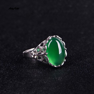 Nhẫn đính hôn mặt đá quý cổ điển
