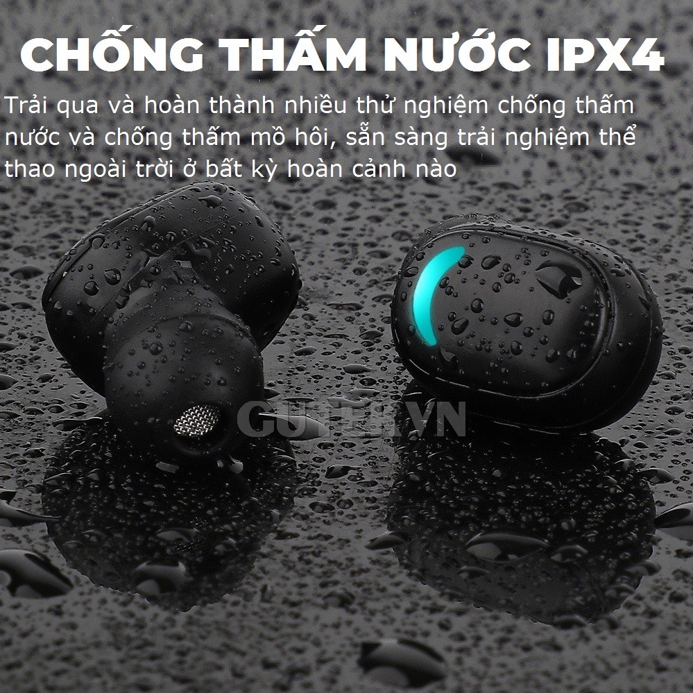 Tai nghe gaming bluetooth không dây TWS có mic độ trễ thấp pin trâu âm bass mạnh mẽ - Gutek G7S