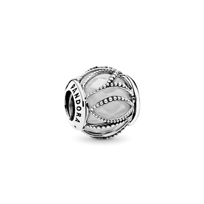 PANDORA Bộ Hạt Cườm Đá Mạ Bạc 925 Phụ Kiện Làm Trang Sức