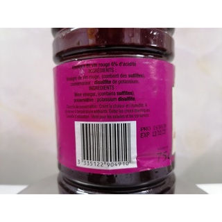 [Chai nhựa 750ml] GIẤM NHO ĐỎ [France] CHATEL Red Vinegar (nhn-hk)