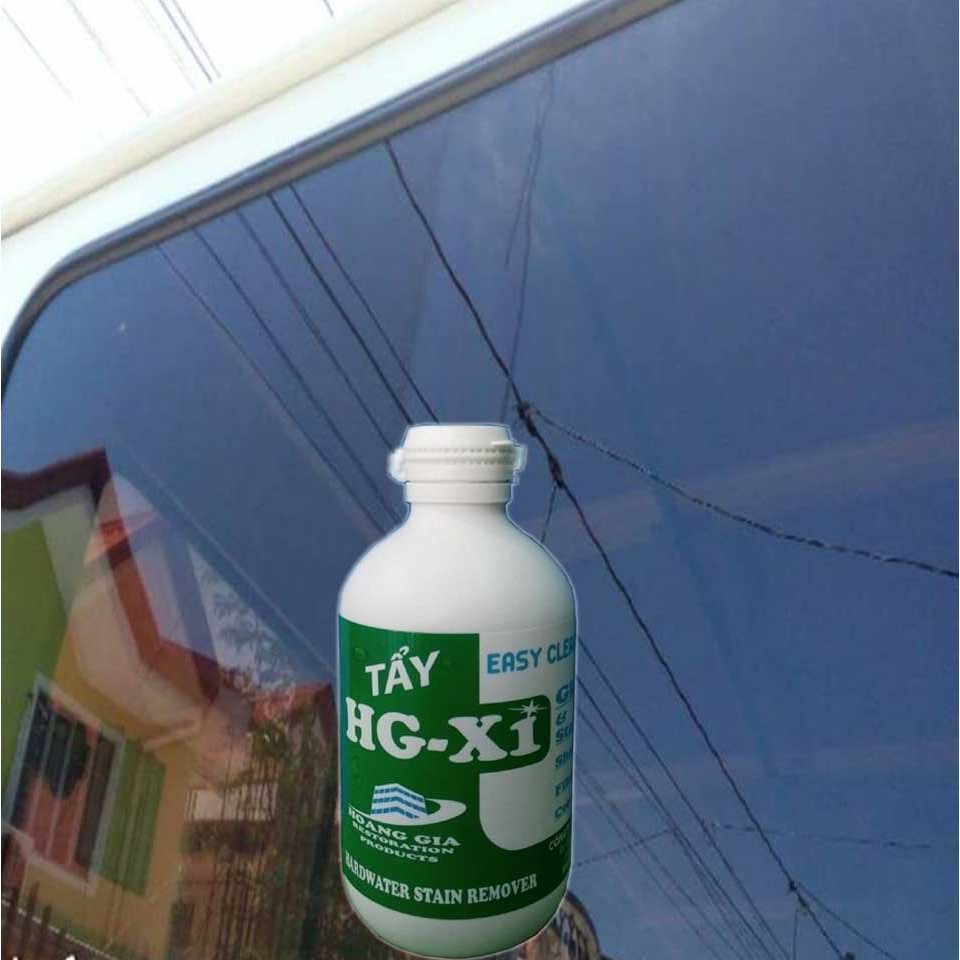 Tẩy vảy cá nước khô cứng trên kính xe HG X1 HARDWATER STAIN REMOVER for Car 250 ML