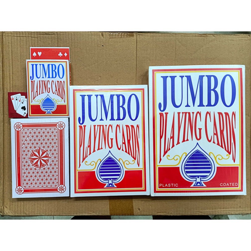 Bộ Bài Tây Bài Poker khổng lồ A4 Bộ bài tây/ bài poker kích thước lớn,cỡ lớn, loại to THẻ bài mini