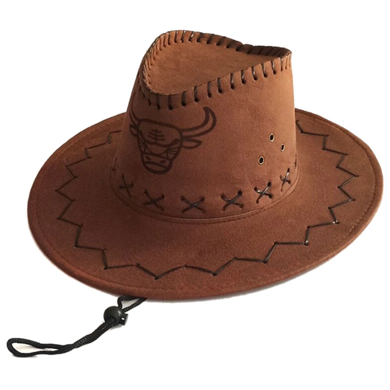 Mũ Fedora Thoáng Khí Với Họa Tiết Đầu Ox Dày Dặn Cho Người Lớn