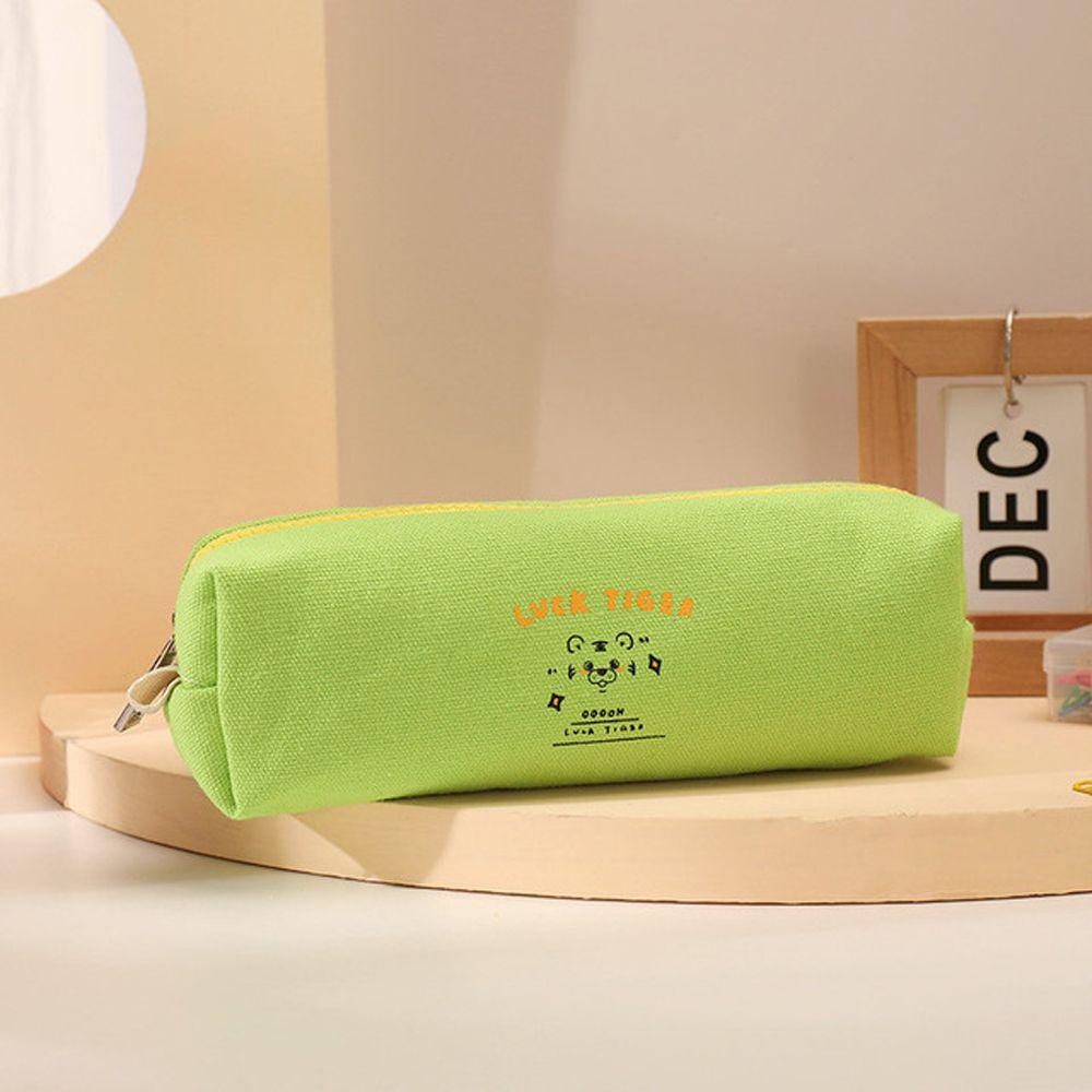 Túi Đựng Bút Bằng Vải Canvas Chống Nước In Hình Hổ Dễ Thương