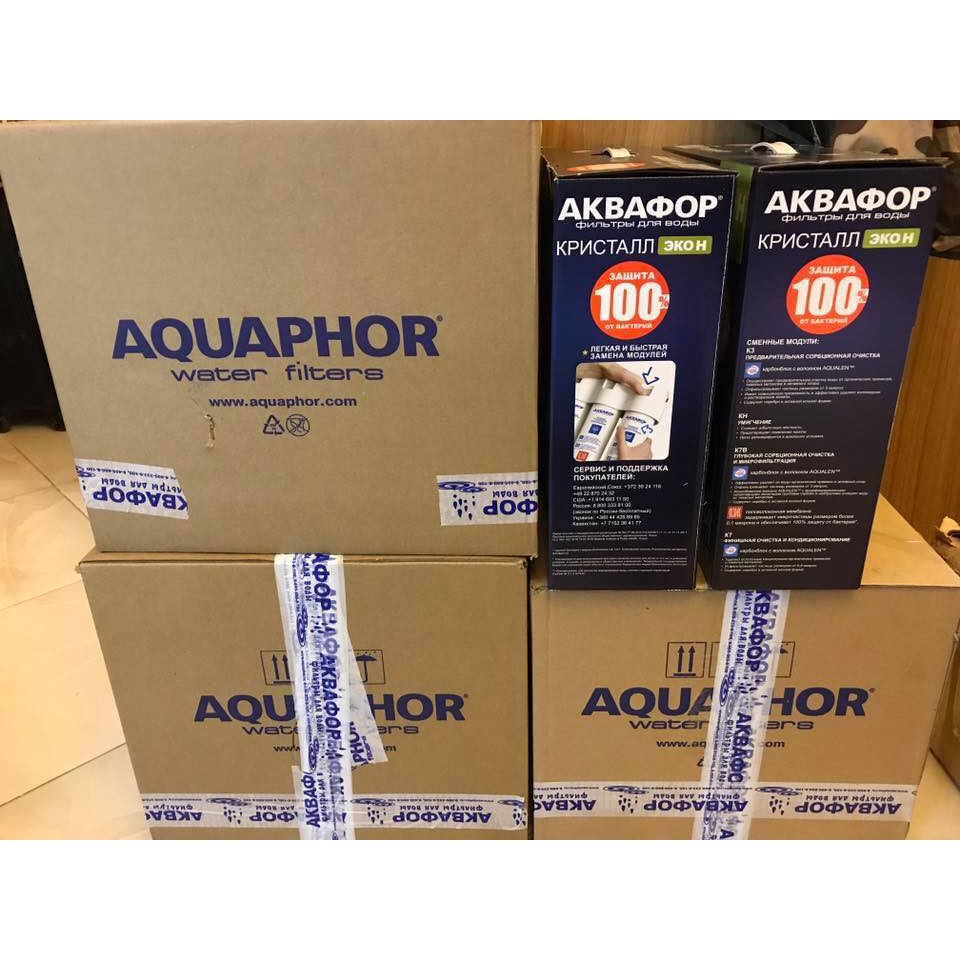 [Mã 267ELSALE1 giảm 5% đơn 3TR] Máy Lọc Nước Nano Aquaphor Crystal Eco H Made in Russia