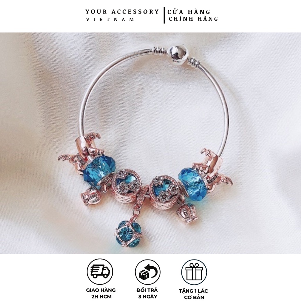 Vòng tay nữ mạ bạc 925 kiểu Pandora cao cấp YA61 [YOUR ACCESSORY VIETNAM]