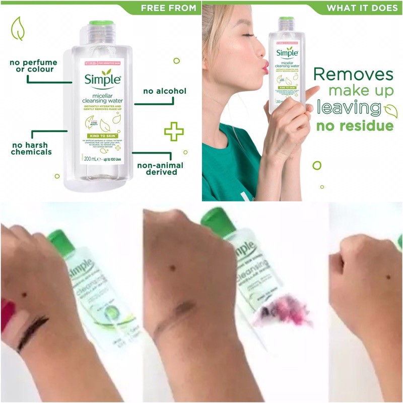 NƯỚC TẨY TRANG SIMPLE MICELLAR CLEANSING WATER