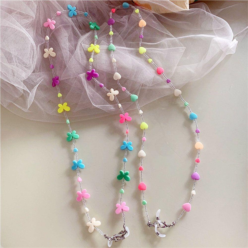 ESPO Dây Chuỗi Hạt Đeo Mắt Kính Hình Trái Tim / Bươm Bướm Nhiều Màu Sắc Dành Cho