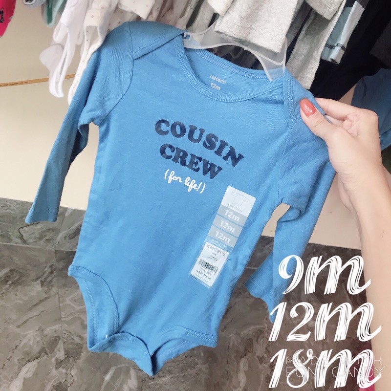 Body chip carters dài tay 9m,12m,18m