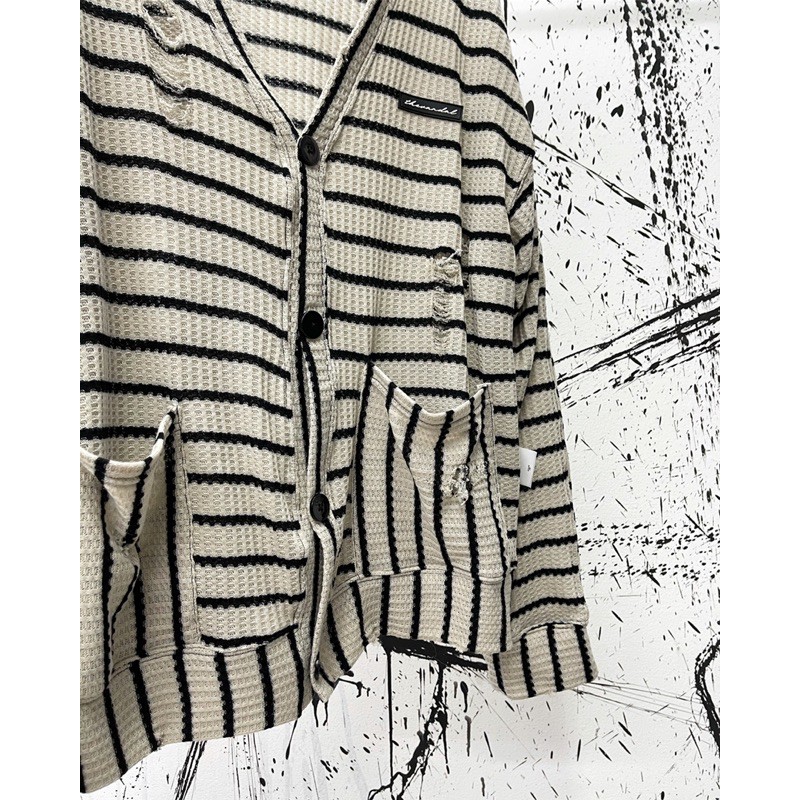 Áo khoác “TVD STRIPES TAN CARDIGAN”