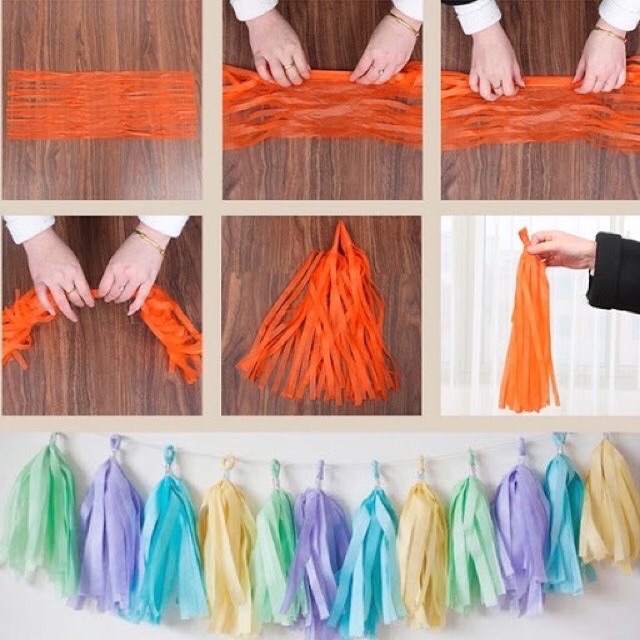 Dây tua rửa trang trí cột bóng jumbo