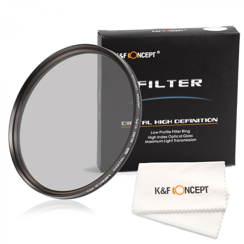 Kính lọc Filter CPL K&F Concept  hàng chính hãng - size 49mm đến 82mm