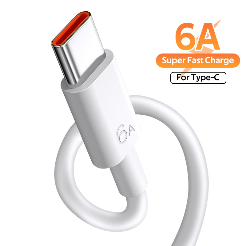 Dây Cáp Sạc Nhanh USB Loại C 6A 66W Dành Cho Huawei Mate 40 50 Xiaomi 11 10 Pro