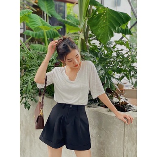 Áo thun basic nữ trắng trơn White Tee Reverclothings