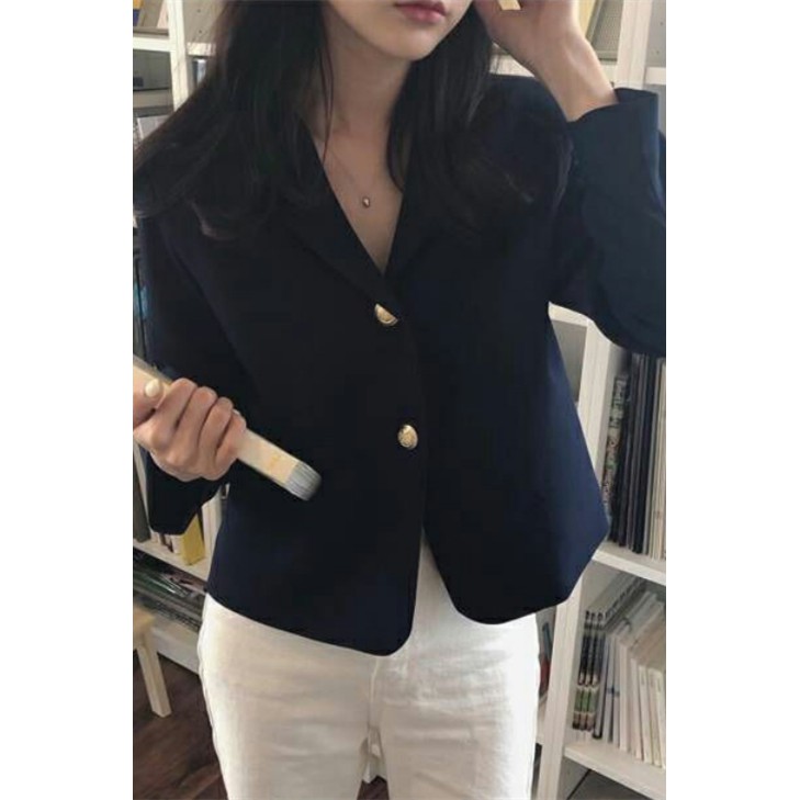 (HÀNG SẴN) Áo khoác blazer nữ mỏng cài 2 khuy form gọn dáng Hàn Quốc công sở thanh lịch (NEW) | BigBuy360 - bigbuy360.vn