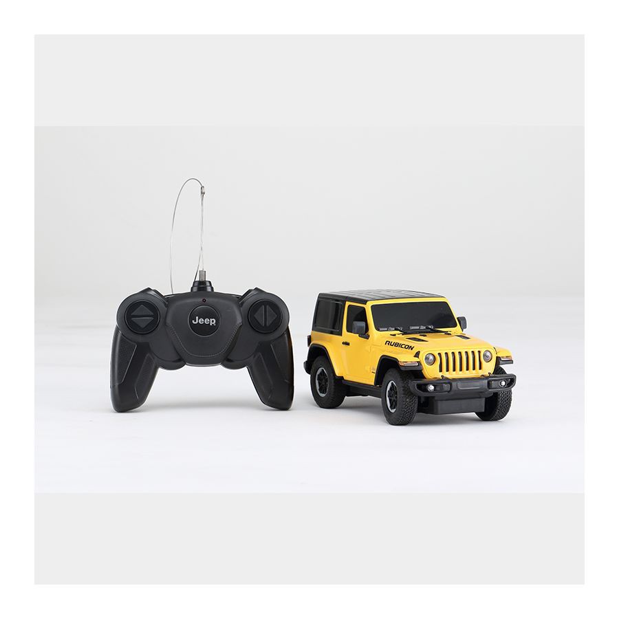 Đồ chơi xe hơi điều khiển từ xa Rastar - Xe điều khiển 1:24 Jeep Wrangler JL_màu Vàng  - Mã:R79500/YEL