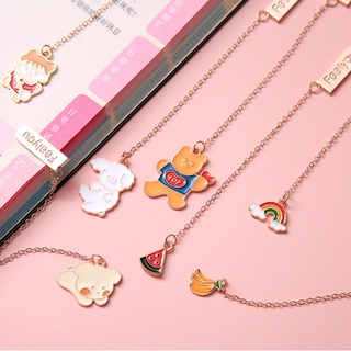 Bookmark, kẹp sách, dây kim loại, hoạt hình đáng yêu